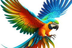 —Pngtree—colorful-flying-parrot_15563109